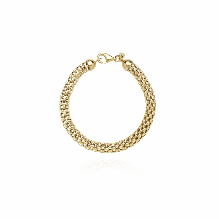 Afbeeldingen van GOUDEN ARMBAND SNAKE L