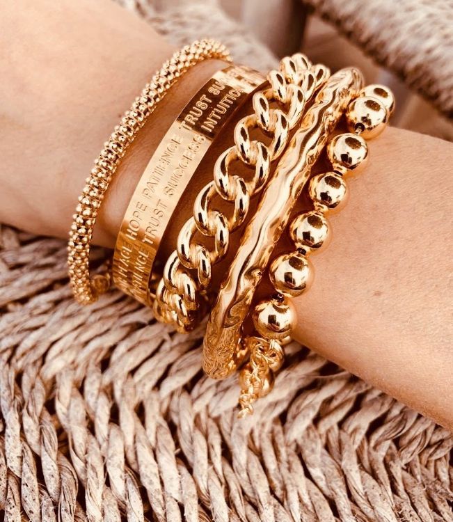 Afbeeldingen van GOUDEN ARMBAND SNAKE S