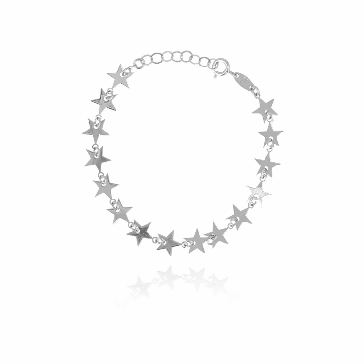 Afbeeldingen van ZILVEREN ARMBAND 15 STARS