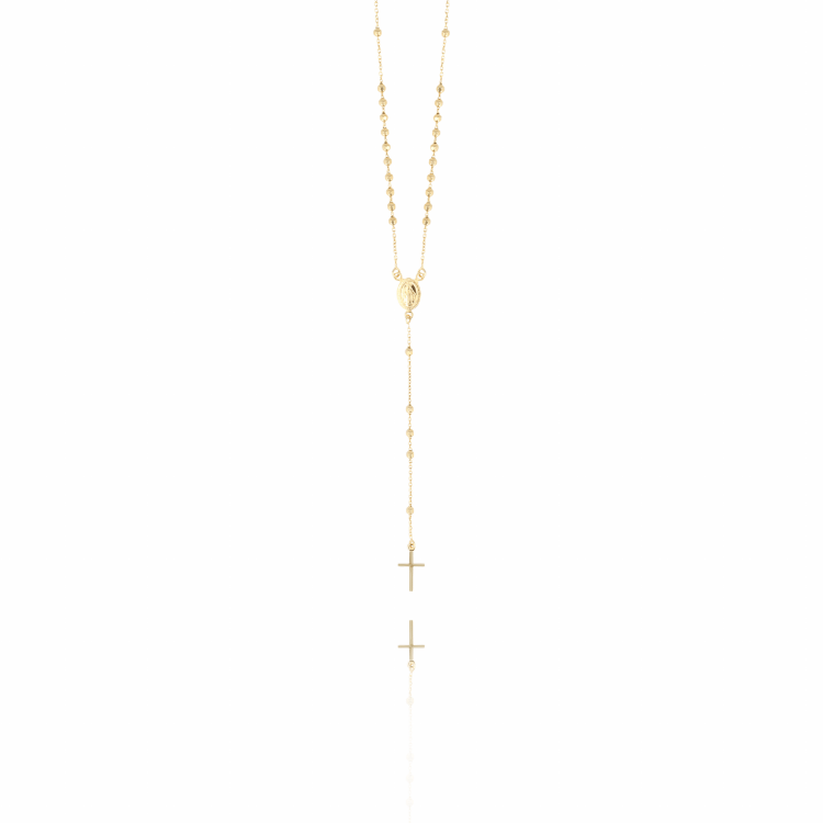 Afbeeldingen van GOUDEN KETTING ROSARY CROSS