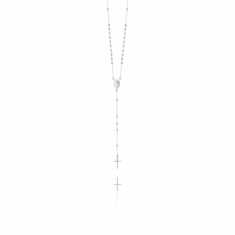 Afbeeldingen van ZILVEREN KETTING ROSARY CROSS